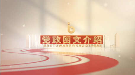 简约风白色党政图文模板