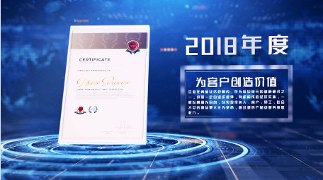 大气科技简约证书展示AE模板
