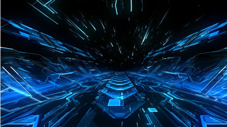 科技科幻时空穿梭背景视频