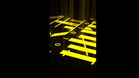 3D层叠光线扫光logo动画AE模板