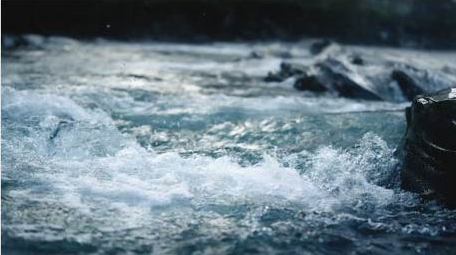 自然森林小型瀑布水流升格实拍视频