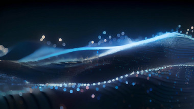 科技技术粒子波科技背景视频