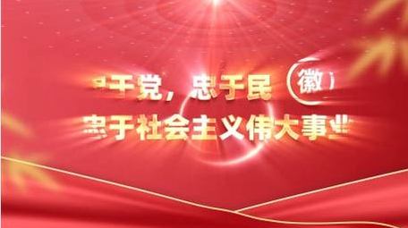 大气党政金句标语语录AE模板