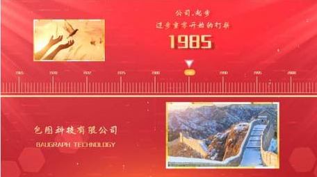 大气简洁党政图文时间轴展示模板