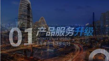 简约动感企业年度工作总结图文展