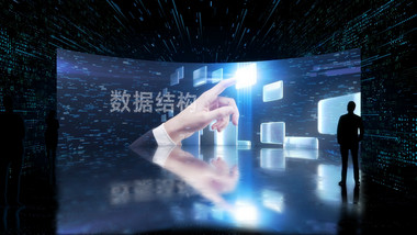 震撼<strong>科技</strong>大会弧形大屏幕<strong>图文</strong>展示AE模板