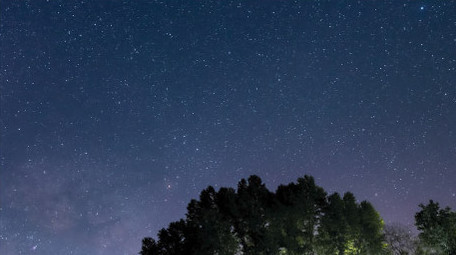 自然风光夏日星空银河实拍