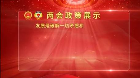 两会政策背景展示
