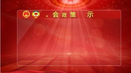两会政策背景展示