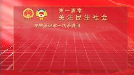 两会政策展示背景视频