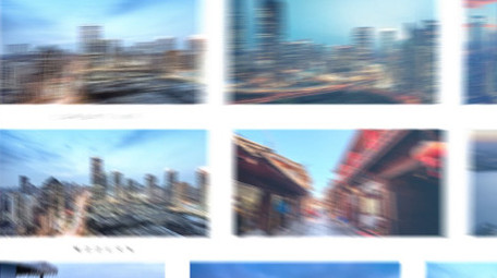 动态翻页城市活动图文AE模板