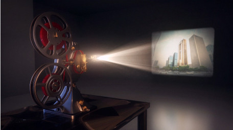 复古电影放映历史图文AE模板