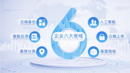 大气企业架构文字图文AE模板