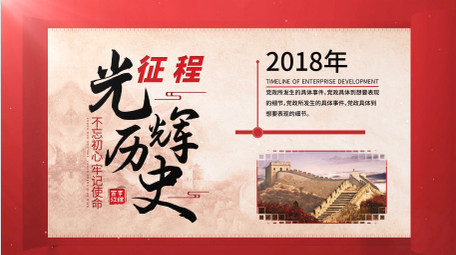 大气<strong>党政图文</strong>时间轴片头AE模板