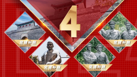 大气红色<strong>党政图文</strong>分类