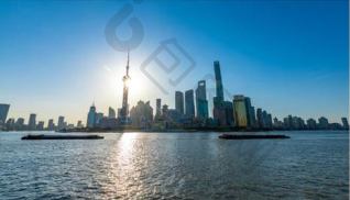 上海外滩黄浦江风光延时实拍