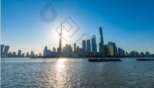 上海外滩黄浦江风光延时实拍