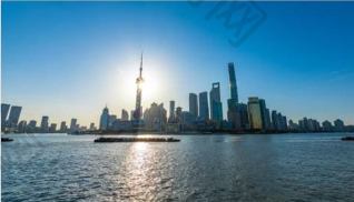 上海外滩黄浦江风光延时实拍