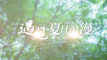 夏天唯美标题质感片头AE模板