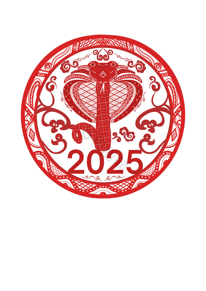 2025年蛇年插画