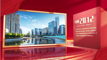 三维光影红色党政大事记图文