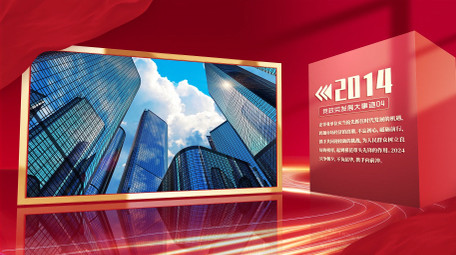 三维光影红色党政大事记图文