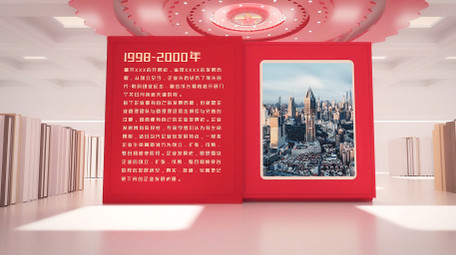 三维党政发展历程图文AE模板