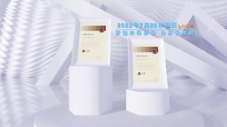 光影效果证书文件展示AE模板