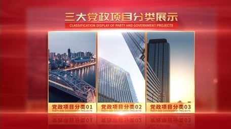 简约党政项目图文分类展示