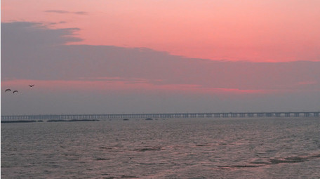 湖面日出朝霞4K延时摄影