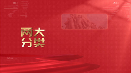 简约党政图文分类展示PR模板