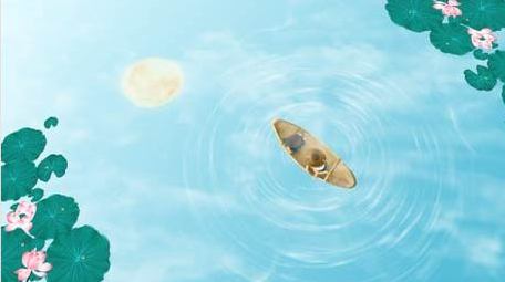 中秋意境水墨片头AE模板