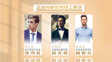 简洁大气团队人物介绍<strong>图文</strong>AE模版