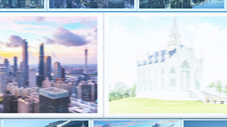 城市创意标题质感片头AE模板