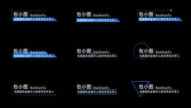 简约人物介绍字幕模板