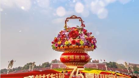 建国75周年红绸边框AE模版