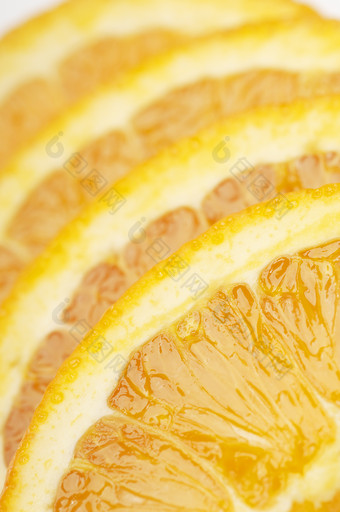 橙色调柠檬片摄影图
