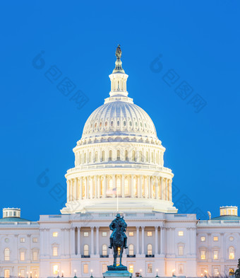 华盛顿白宫建筑物灯光