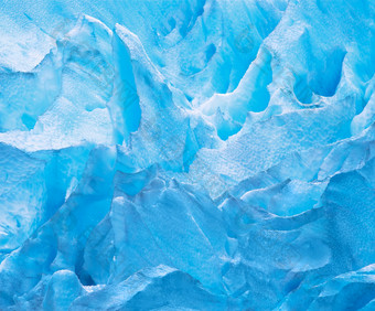 蓝色的冰川自然景色