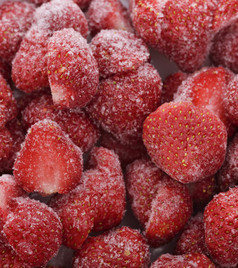 红色调草莓干摄影图