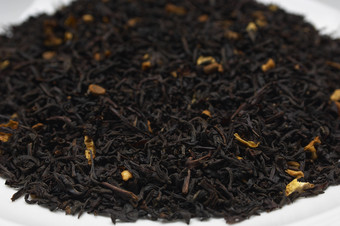 散装的红茶茶叶摄影图