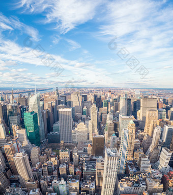清新大城市纽约摄影图