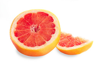 半个红橙子摄影图