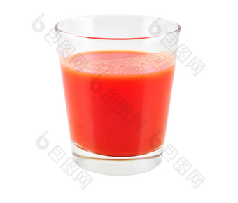 红色调水果汁摄影图