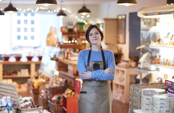 超市商店里的<strong>女</strong>店员