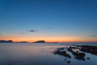 黎明海洋海面摄影图