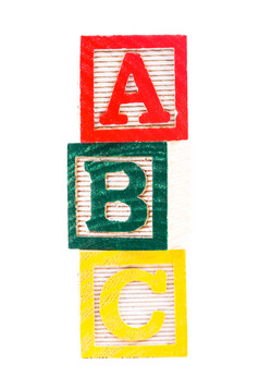 字母积木木制玩具