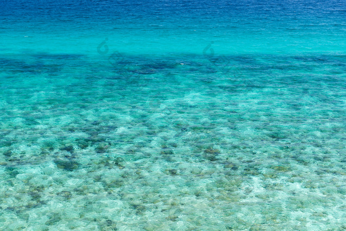 海洋海水深蓝的清澈的海底旅游摄影大自然