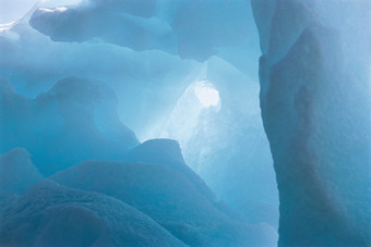 美丽的冰川自然现象