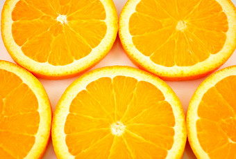 暖色调橙子摄影图